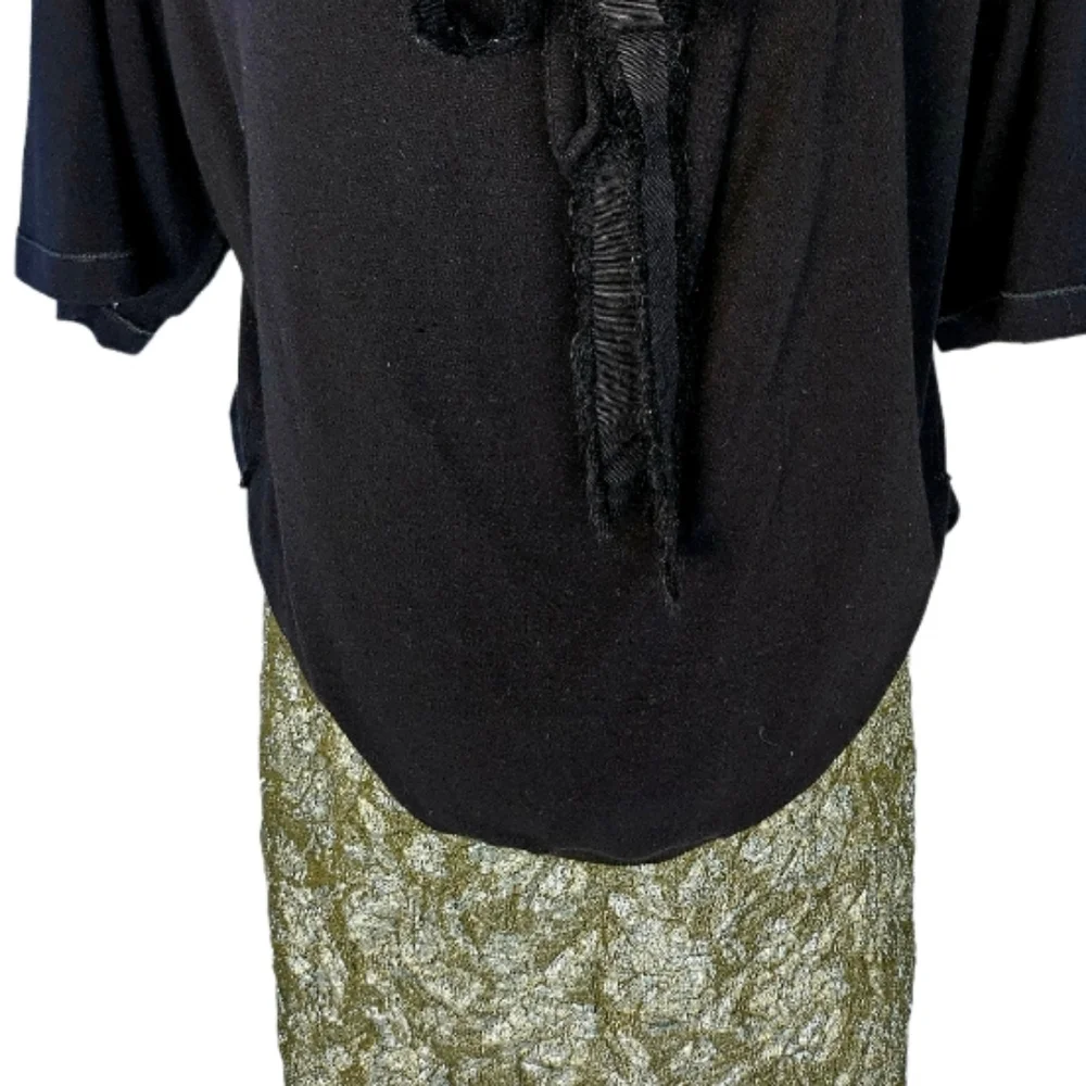 J.Crew Jacquard Metallic Floral Crinke Skirt - Picture 8 of 8